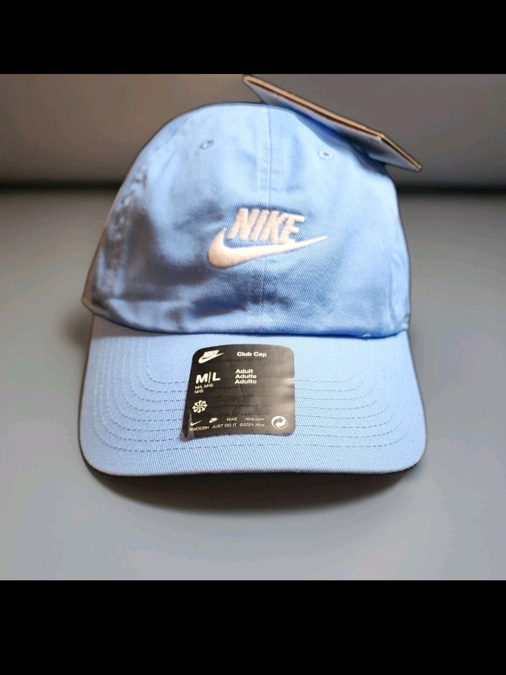 Nike Club Cap Light Blue Embroidered